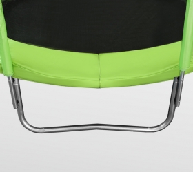 ARLAND Батут  10FT с внешней страховочной сеткой и лестницей (Light green) - 3 устойчивые, оцинкованные W-образные опоры