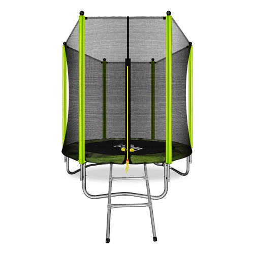 ARLAND Батут  6FT с внешней страховочной сеткой и лестницей (Light green) №1