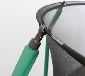 ARLAND Батут премиум 10FT с внутренней страховочной сеткой и лестницей (Dark green) - Система натяжения и крепежа защитной сетки