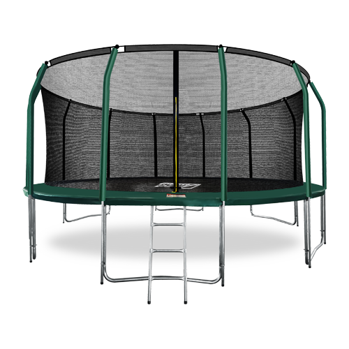 ARLAND Батут премиум 16FT с внутренней страховочной сеткой и лестницей (Dark green) №1