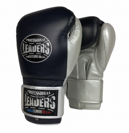 Перчатки боксёрские для спарринга LEADERS ULTRA Series BL/SIL